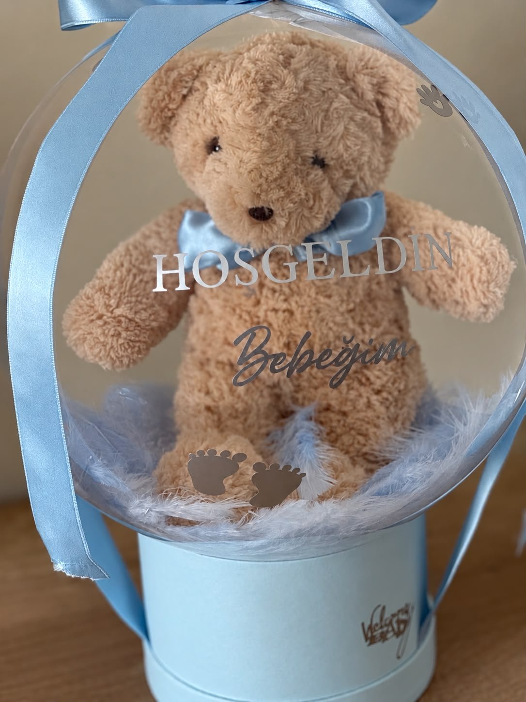 Hoş Geldin Bebeğim – Ayıcık Balon 🧸💙