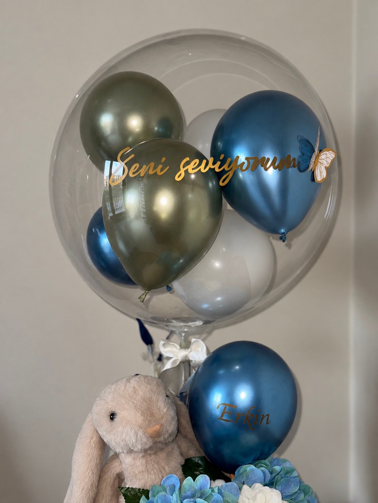 Seni Seviyorum Hediye Balon Seti 💙